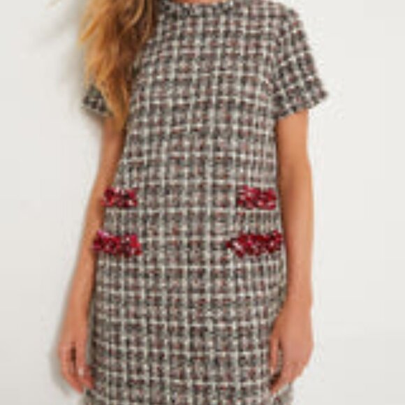 Tuckernuck Winterberry Sequin Tweed Jackie Dress XS NWT - Picture 2 of 2